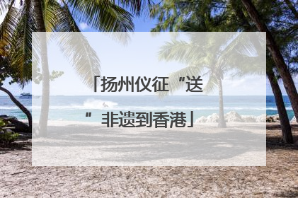 扬州仪征“送”非遗到香港