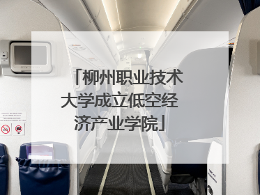柳州职业技术大学成立低空经济产业学院