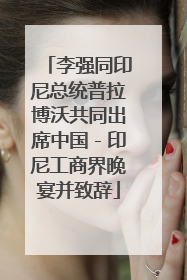 李强同印尼总统普拉博沃共同出席中国－印尼工商界晚宴并致辞