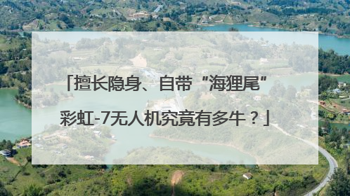 擅长隐身、自带“海狸尾” 彩虹-7无人机究竟有多牛？