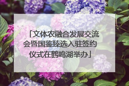 文体农融合发展交流会暨国鉴臻选入驻签约仪式在鹤鸣湖举办