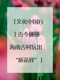 文化中国行丨古今碰撞 海南古村玩出“新花样”