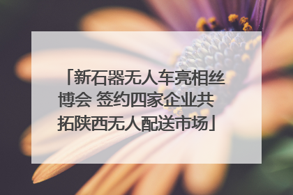 新石器无人车亮相丝博会 签约四家企业共拓陕西无人配送市场