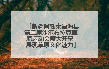 新疆阿勒泰福海县第二届沙尔布拉克草原运动会盛大开幕 展现草原文化魅力