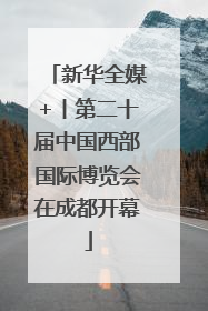 新华全媒+丨第二十届中国西部国际博览会在成都开幕