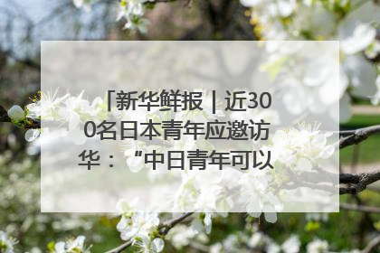 新华鲜报｜近300名日本青年应邀访华：“中日青年可以创造更好的未来”