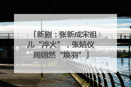 新剧:张新成宋祖儿“淬火”,张婧仪周翊然“焕羽”