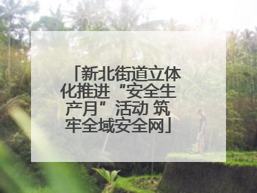 新北街道立体化推进“安全生产月”活动 筑牢全域安全网