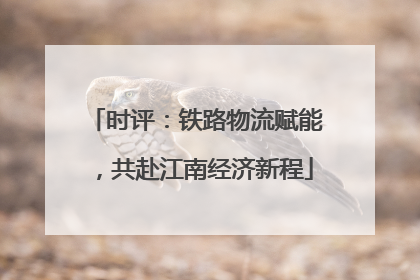 时评：铁路物流赋能，共赴江南经济新程