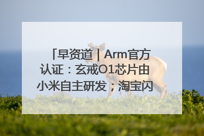 早资道｜Arm官方认证：玄戒O1芯片由小米自主研发；淘宝闪购联合饿了么日订单超4000万