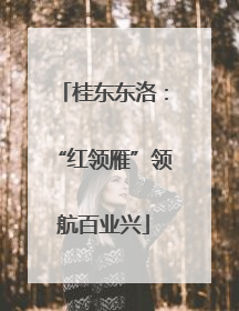 桂东东洛：“红领雁”领航百业兴