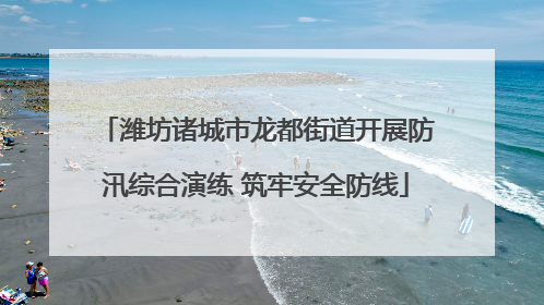 潍坊诸城市龙都街道开展防汛综合演练 筑牢安全防线