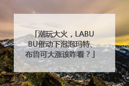 潮玩大火，LABUBU催动下泡泡玛特、布鲁可大涨该咋看？