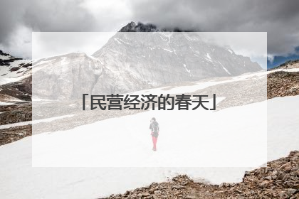 民营经济的春天