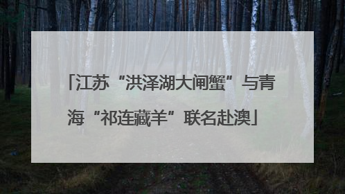 江苏“洪泽湖大闸蟹”与青海“祁连藏羊”联名赴澳