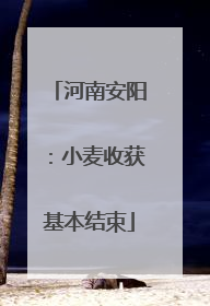 河南安阳：小麦收获基本结束