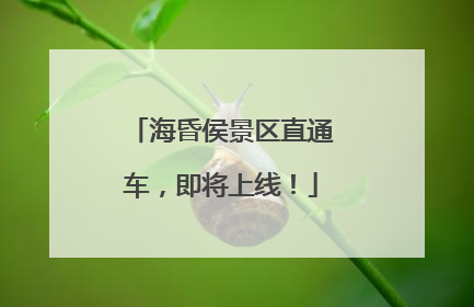 海昏侯景区直通车，即将上线！