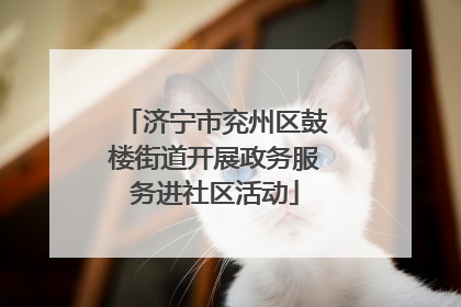 济宁市兖州区鼓楼街道开展政务服务进社区活动