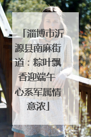 淄博市沂源县南麻街道：粽叶飘香迎端午 心系军属情意浓