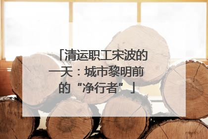 清运职工宋波的一天：城市黎明前的“净行者”