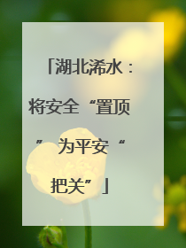 湖北浠水：将安全“置顶” 为平安“把关”