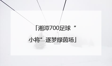 湘潭700足球“小将”逐梦绿茵场