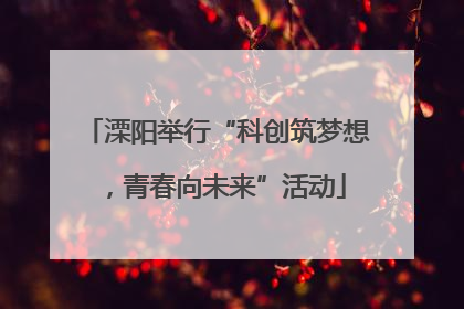 溧阳举行“科创筑梦想，青春向未来”活动