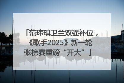 范玮琪卫兰双强补位，《歌手2025》新一轮张榜赛重磅“开大”