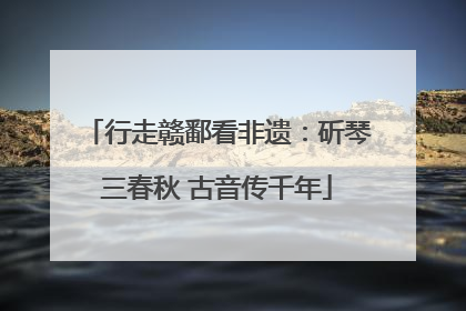 行走赣鄱看非遗：斫琴三春秋 古音传千年
