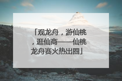 观龙舟，游仙桃，逛仙商——仙桃龙舟赛火热出圈