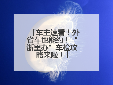 车主速看！外省车也能约！“浙里办”车检攻略来啦！