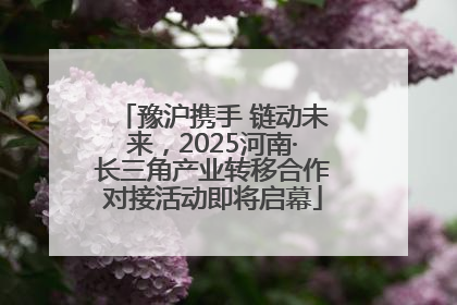 豫沪携手 链动未来，2025河南·长三角产业转移合作对接活动即将启幕