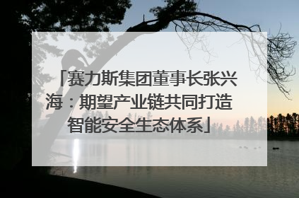 赛力斯集团董事长张兴海：期望产业链共同打造智能安全生态体系