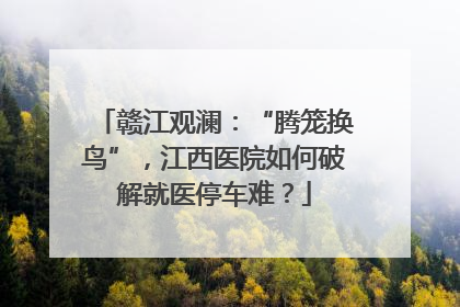 赣江观澜：“腾笼换鸟”，江西医院如何破解就医停车难？