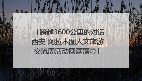 跨越3600公里的对话 西安-阿拉木图人文旅游交流周活动圆满落幕