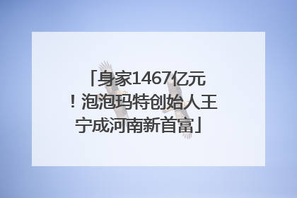 身家1467亿元！泡泡玛特创始人王宁成河南新首富