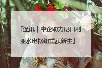 通讯｜中企助力尼日利亚水电枢纽重获新生