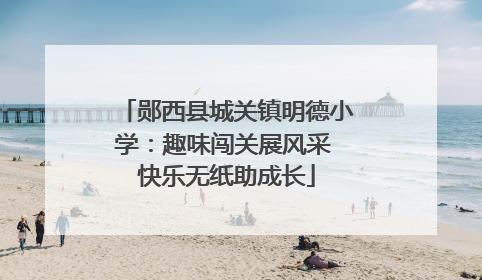 郧西县城关镇明德小学：趣味闯关展风采 快乐无纸助成长