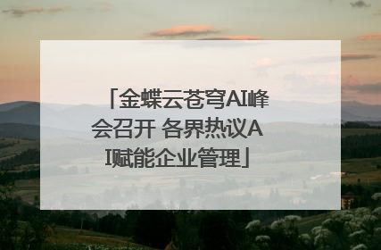 金蝶云苍穹AI峰会召开 各界热议AI赋能企业管理