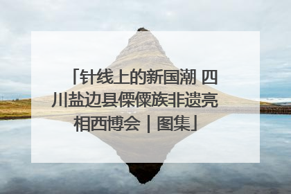 针线上的新国潮 四川盐边县傈僳族非遗亮相西博会｜图集