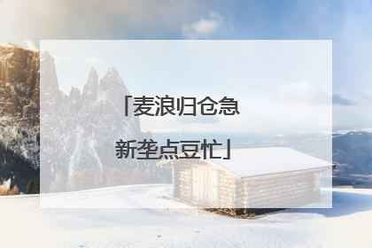 麦浪归仓急 新垄点豆忙