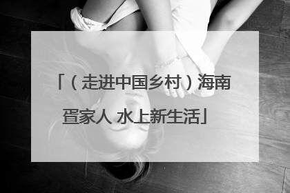（走进中国乡村）海南疍家人 水上新生活
