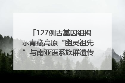 127例古基因组揭示青藏高原“幽灵祖先”与南亚语系族群遗传起源｜封面科考队