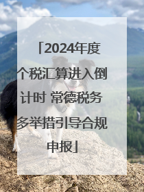 2024年度个税汇算进入倒计时 常德税务多举措引导合规申报