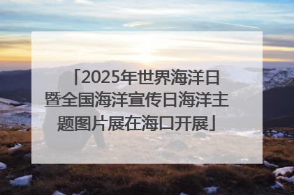 2025年世界海洋日暨全国海洋宣传日海洋主题图片展在海口开展