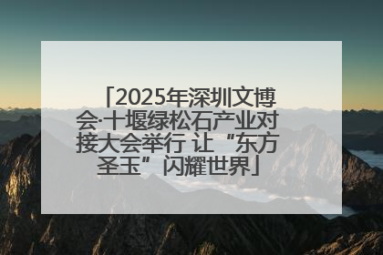 2025年深圳文博会·十堰绿松石产业对接大会举行 让“东方圣玉”闪耀世界