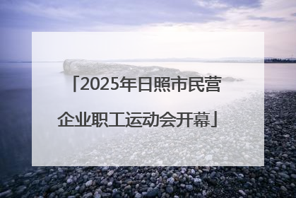 2025年日照市民营企业职工运动会开幕
