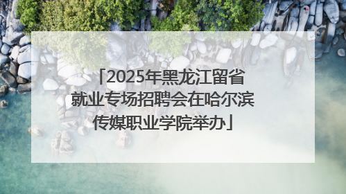 2025年黑龙江留省就业专场招聘会在哈尔滨传媒职业学院举办
