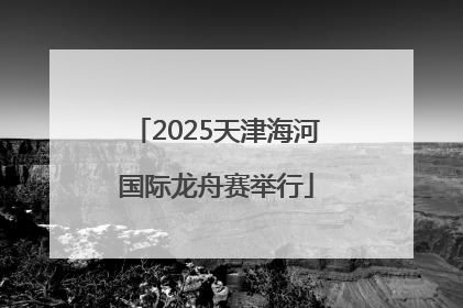 2025天津海河国际龙舟赛举行