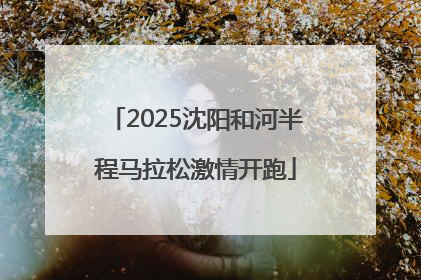2025沈阳和河半程马拉松激情开跑